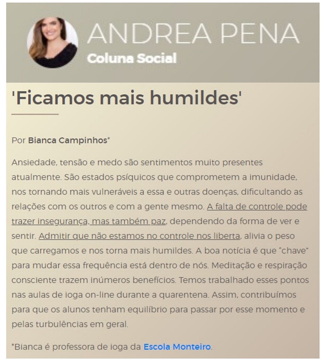 Coluna Social Andrea Pena - Folha Vitória